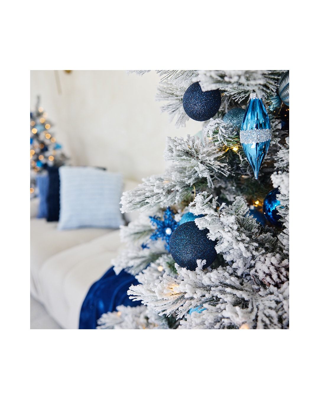 Blue Noël Christmas set in Studio A at Relic15 Studio