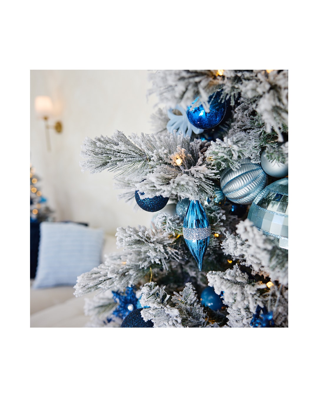 Blue Noël Christmas set in Studio A at Relic15 Studio
